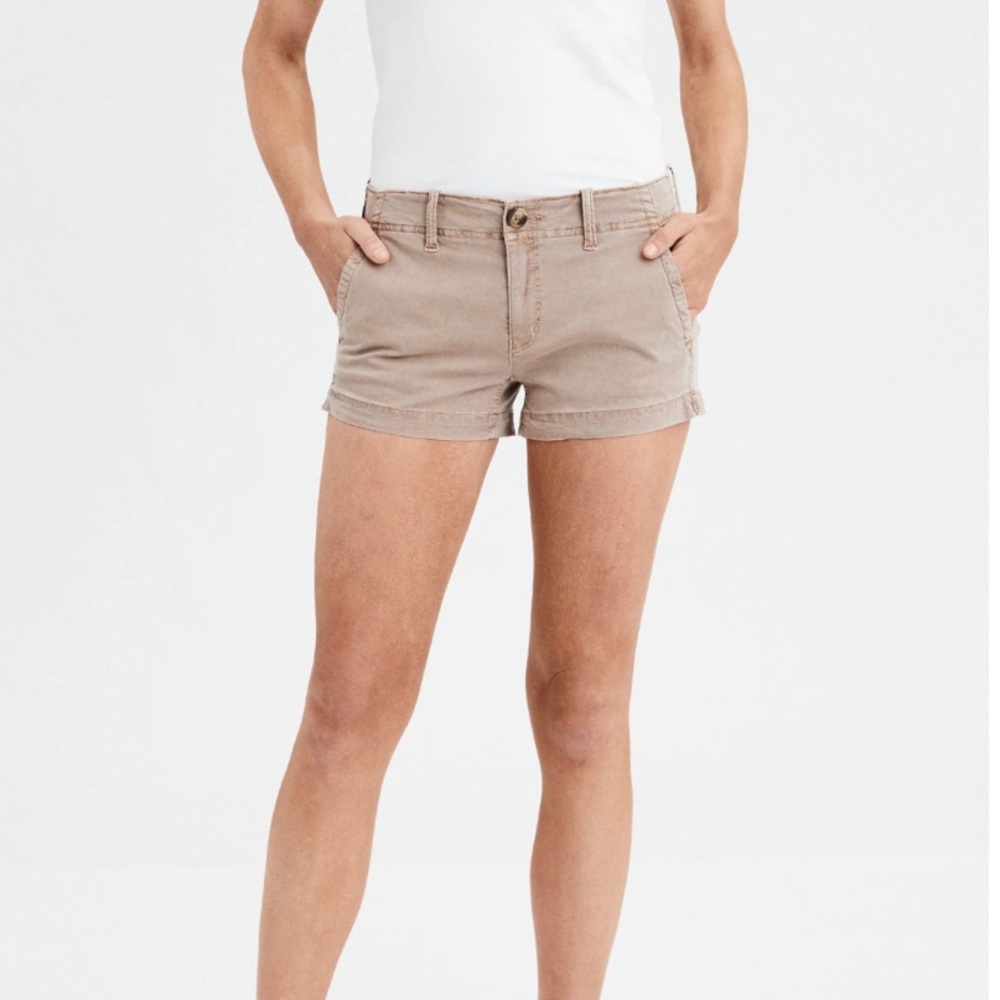 american eagle khaki shorts